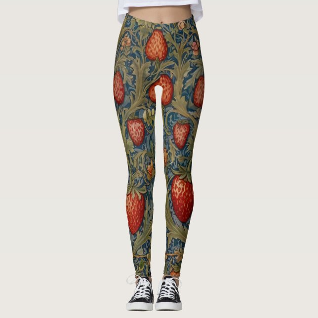 William Morris Strawberry Leggings (Vorderseite)