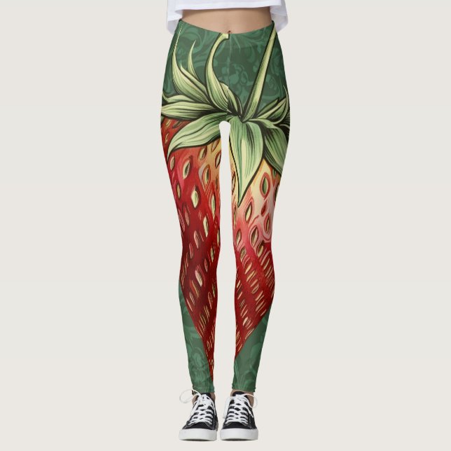 William Morris Strawberry Leggings (Vorderseite)
