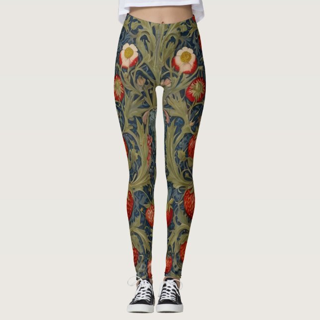 William Morris Strawberry Leggings (Vorderseite)