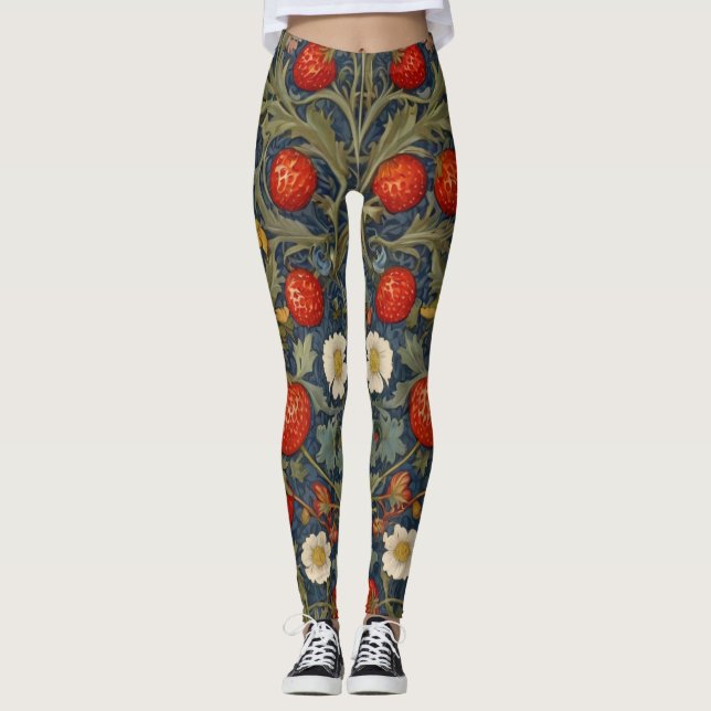 William Morris Strawberry Leggings (Vorderseite)