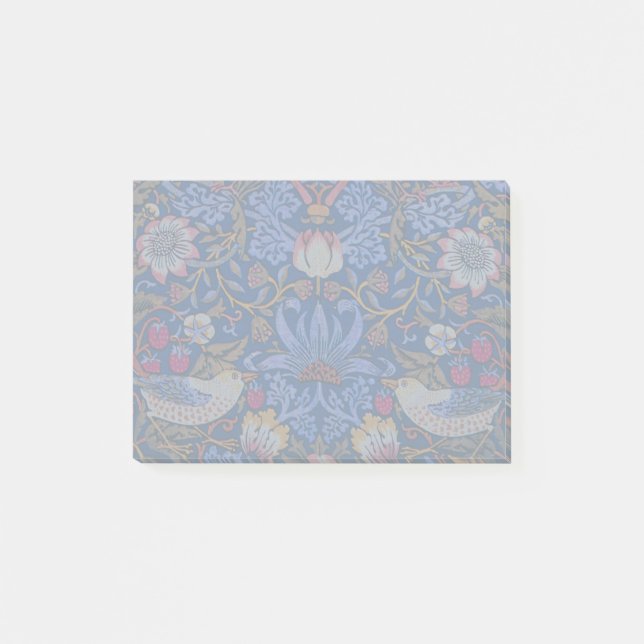 William Morris Strawberry Post-it Klebezettel (Vorderseite)