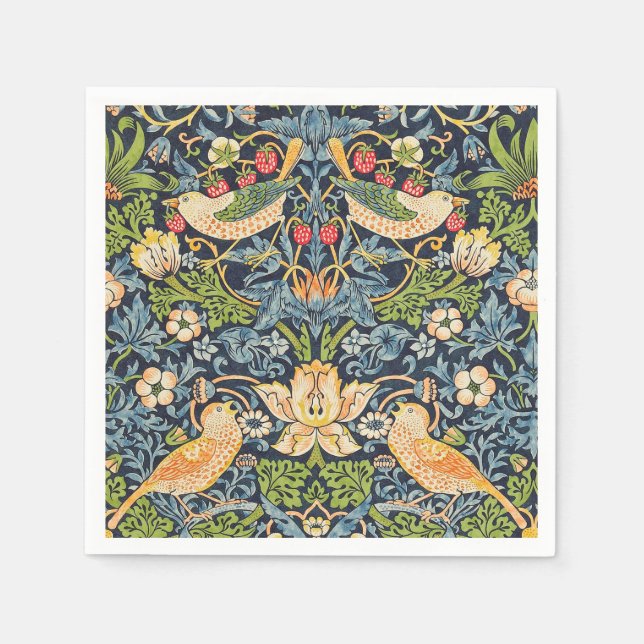 William Morris Strawberry Serviette (Vorderseite)