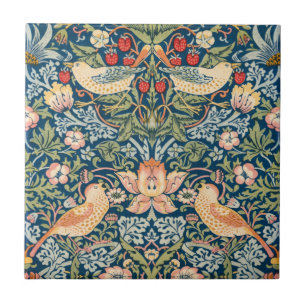 William Morris Strawberry Thief Blumenmuster Fliese