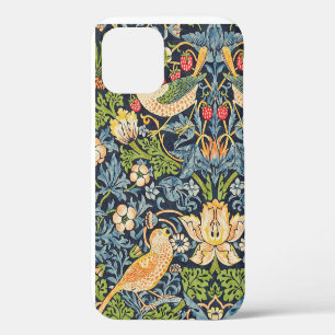 William Morris Strawberry Thief Blumenmuster iPhone 12 Hülle