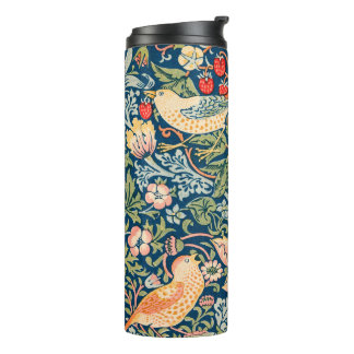 William Morris Strawberry Thief Blumenmuster Thermosbecher