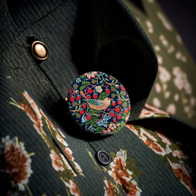 William Morris Strawberry Thief Button (Von Creator hochgeladen)