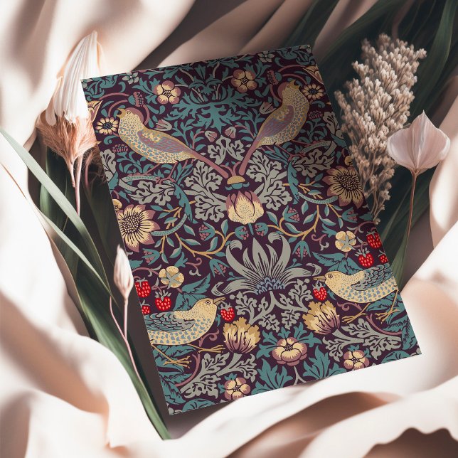 William Morris Strawberry Thief Card Karte (Von Creator hochgeladen)