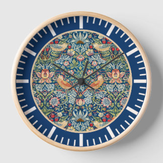 William Morris Strawberry Thief Colorful Artistic Uhr