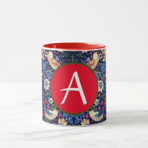 William Morris STRAWBERRY THIEF CUSTOM INITIALE TA Tasse