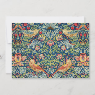 William Morris - Strawberry Thief Einladung