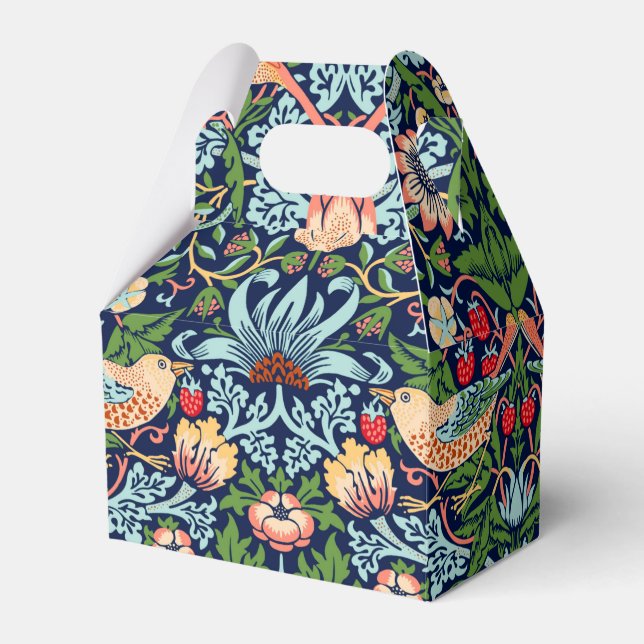 William Morris Strawberry Thief Favor Box Geschenkschachtel (Vorderseite)