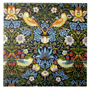 William Morris - Strawberry Thief Fliese
