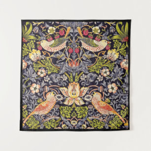 William Morris Strawberry Thief Floral Art Nouveau Wandteppich