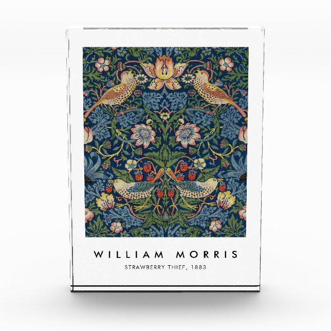 William Morris Strawberry Thief Fotoblock (Vorderseite)