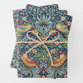 William Morris - Strawberry Thief Geschenkpapier Set
