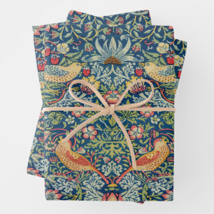William Morris - Strawberry Thief Geschenkpapier Set