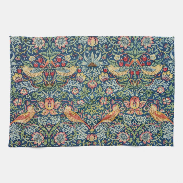 William Morris - Strawberry Thief Geschirrtuch (Horizontal)