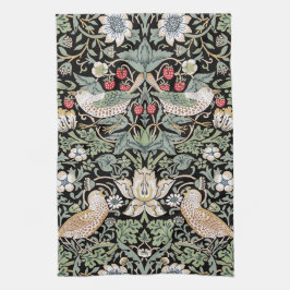 William Morris Strawberry Thief I Black Birds Geschirrtuch