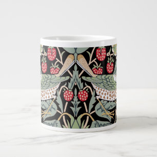 William Morris Strawberry Thief I Black Birds Jumbo-Tasse