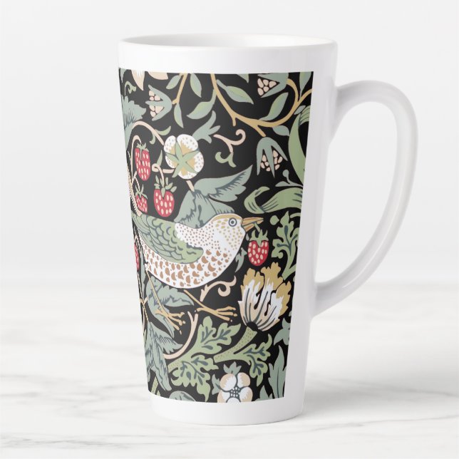 William Morris Strawberry Thief I Black Birds Milchtasse (Rechts)