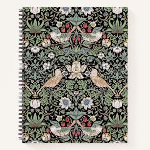 William Morris Strawberry Thief I Black Birds Notizbuch