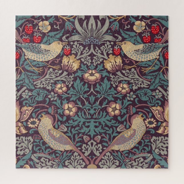 William Morris Strawberry Thief Jigsaw Puzzle (Vertikal)