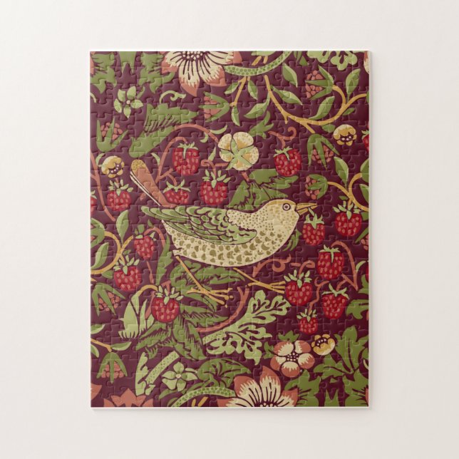 William Morris Strawberry Thief Jigsaw Puzzle (Vertikal)