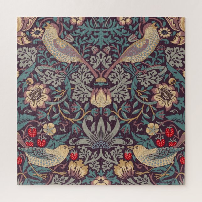 William Morris Strawberry Thief Jigsaw Puzzle (Vertikal)