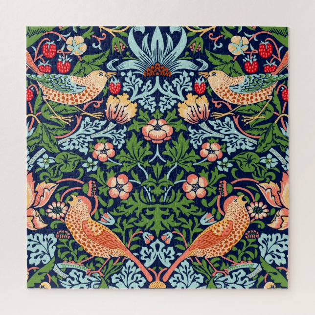 William Morris Strawberry Thief Jigsaw Puzzle (Vertikal)