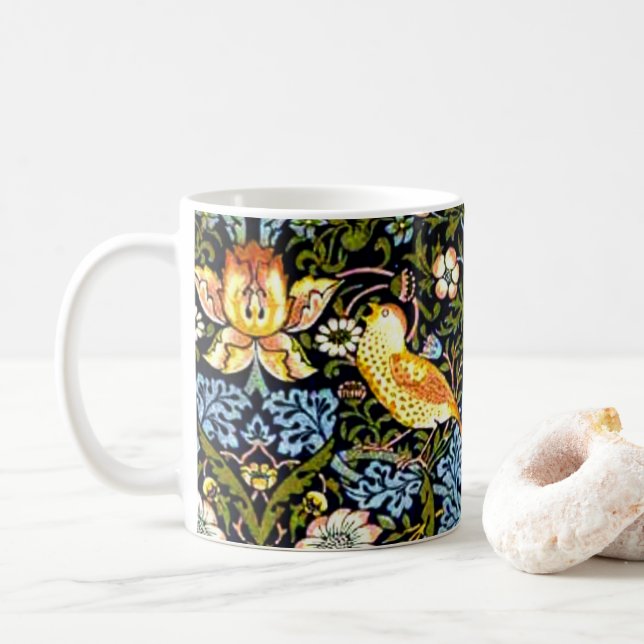 William Morris, Strawberry Thief, Kaffeetasse (Mit Donut)