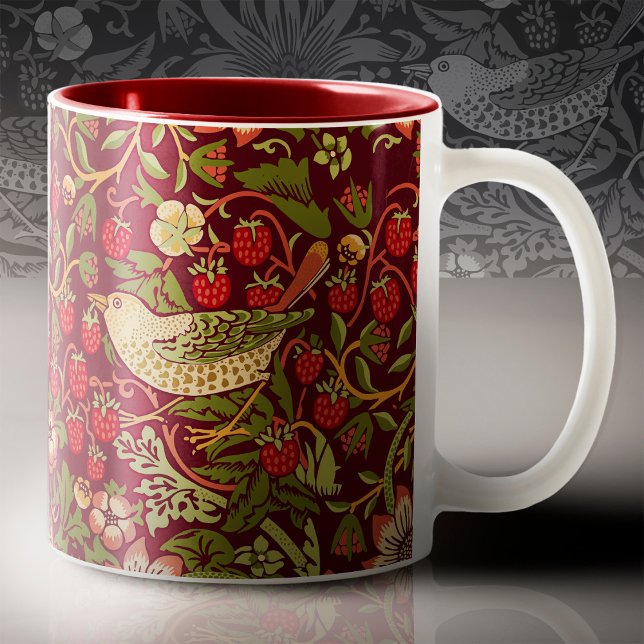 William Morris Strawberry Thief Kaffeetasse (Von Creator hochgeladen)