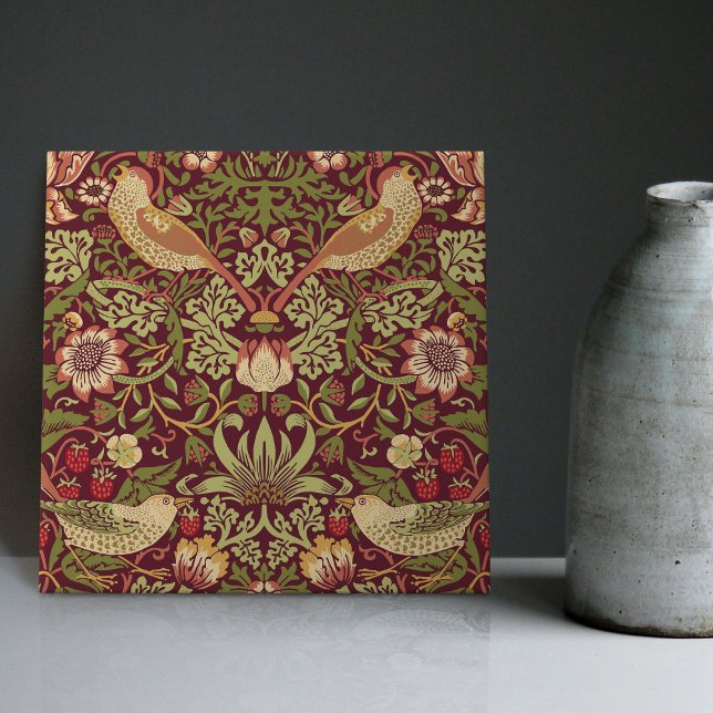 William Morris Strawberry Thief Keramik Tile Fliese (Von Creator hochgeladen)