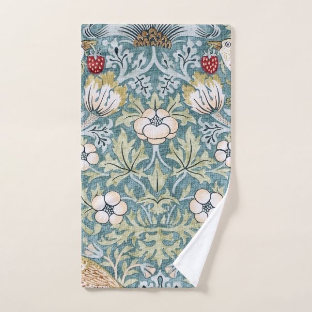 William Morris Strawberry Thief Light Design Handtuch (Handtuch)