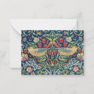 William Morris - Strawberry Thief Mitteilungskarte