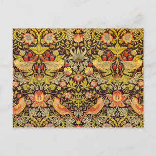 William Morris Strawberry Thief Muster Postkarte