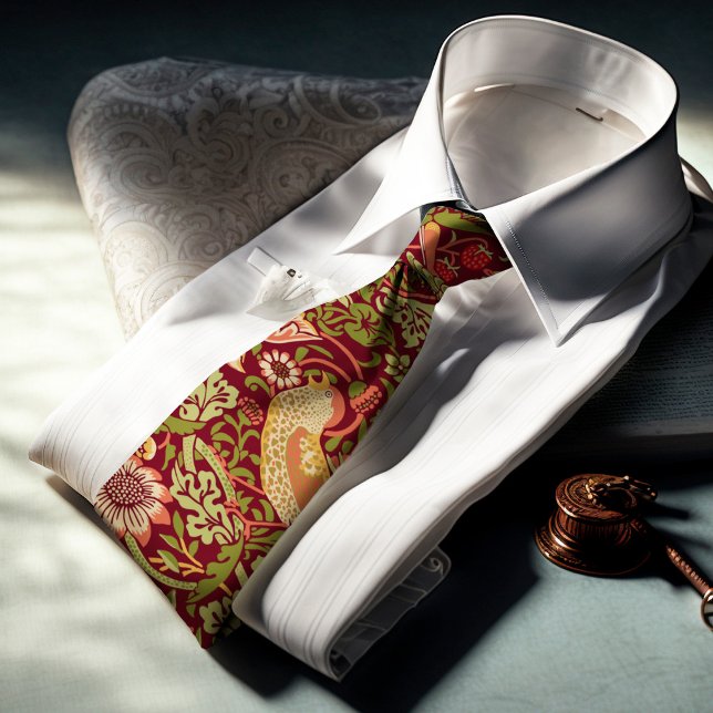 William Morris Strawberry Thief Neck Tie Krawatte (Von Creator hochgeladen)