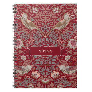 William Morris Strawberry Thief Notizbuch Notizblock