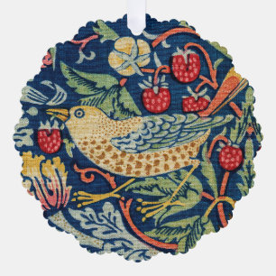 William Morris - Strawberry Thief Ornament Karte