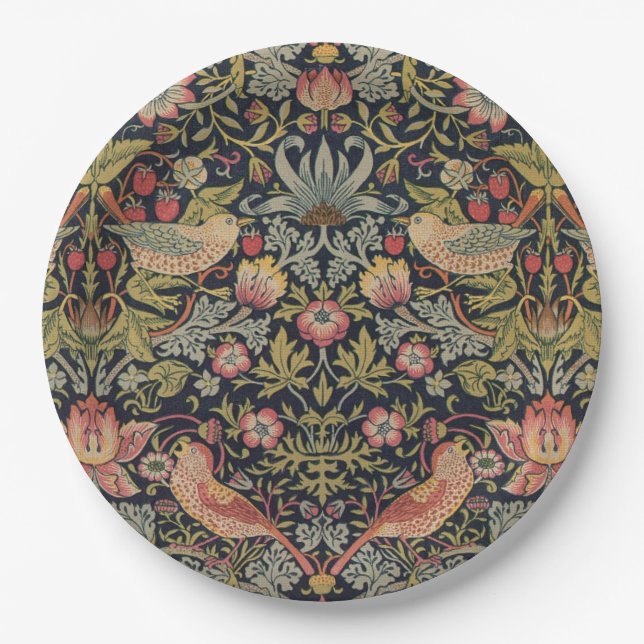 William Morris Strawberry Thief Paper Tellers Pappteller (Vorderseite)