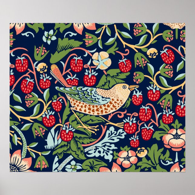 William Morris Strawberry Thief Poster (Vorne)