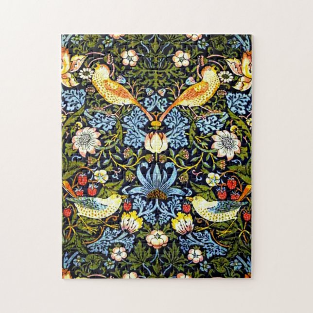 William Morris - Strawberry Thief, Puzzle (Vertikal)