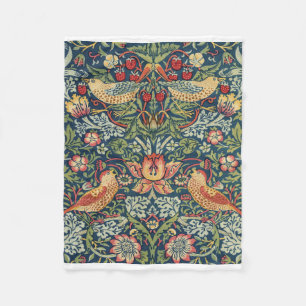 William Morris Strawberry Thief Restored Version Fleecedecke