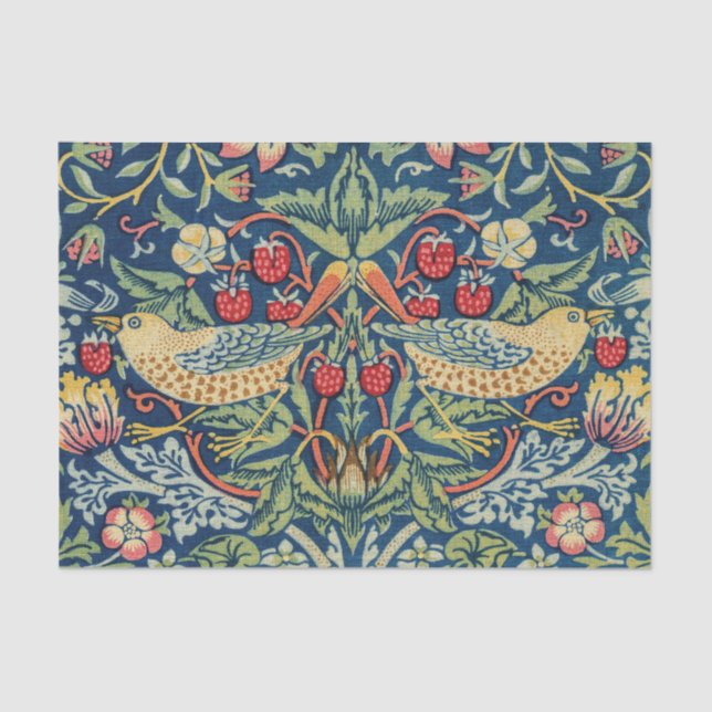 William Morris - Strawberry Thief Seidenpapier (Vorderseite)