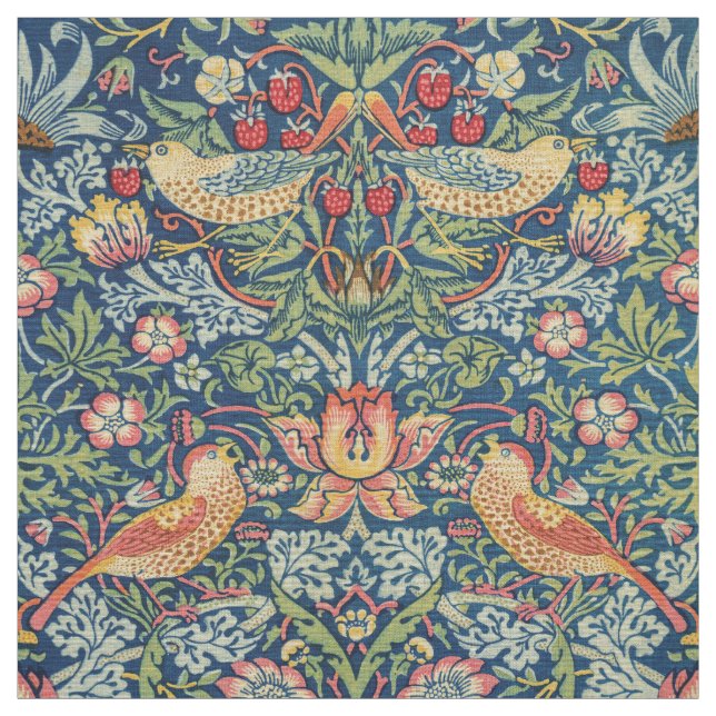 William Morris - Strawberry Thief Stoff (Muster)