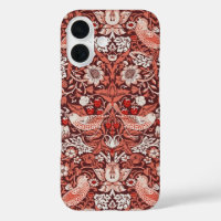 William Morris Strawberry Thief Terrakotta-Vogel