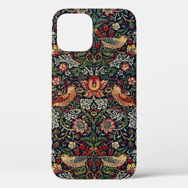 William Morris Strawberry Thief Textilmuster Case-Mate iPhone Hülle (Rückseite)