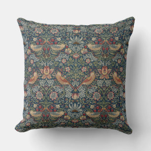William Morris: Strawberry Thief Throw Kissen