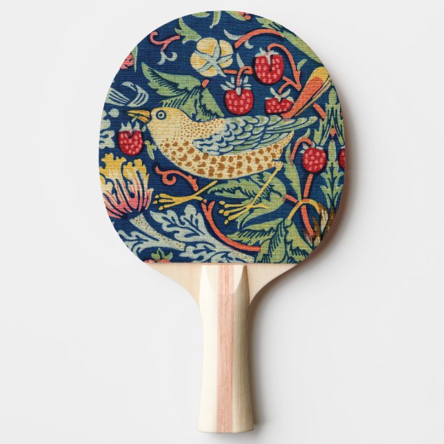 William Morris - Strawberry Thief Tischtennis Schläger (Vorderseite)