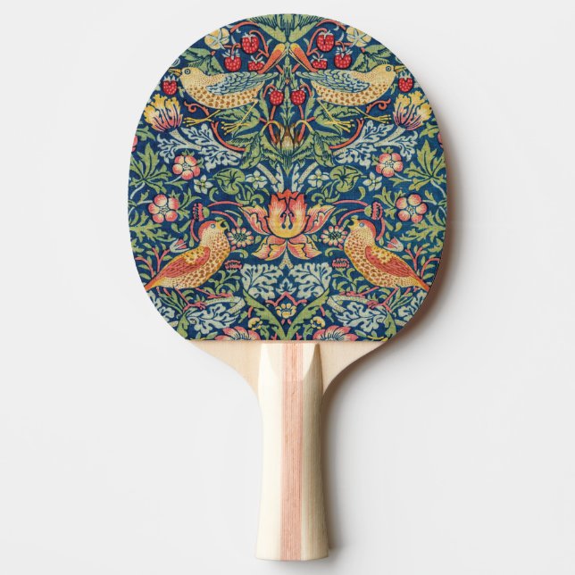 William Morris - Strawberry Thief Tischtennis Schläger (Vorderseite)