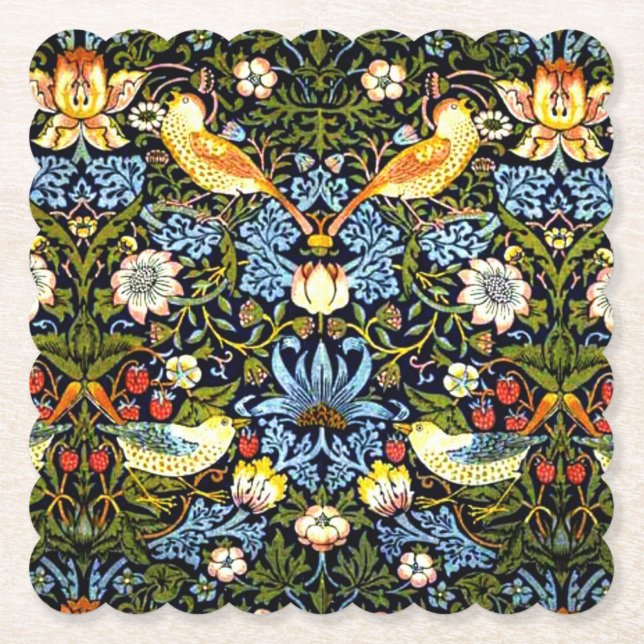 William Morris - Strawberry Thief, Untersetzer (Vorderseite)